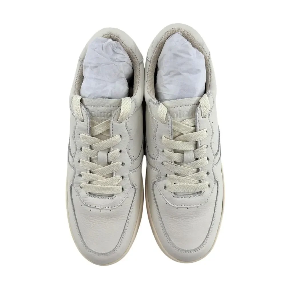 Soludos Women's White Leather Roma Retro Sneakers Size 8